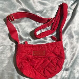 Marc Jacobs Cherry Red Quilted Crossbody Bag